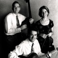 Whit Smith on guitar and vocals; Elana Fremerman on violin and vocals and Billy Horton on upright bass and vocals